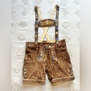 Authentic German Women’s Oktoberfest Lederhosen Size EU 36